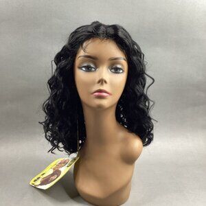 Hayden Long Wavy #1 Jet Black Premium Synthetic Lace Part Wig